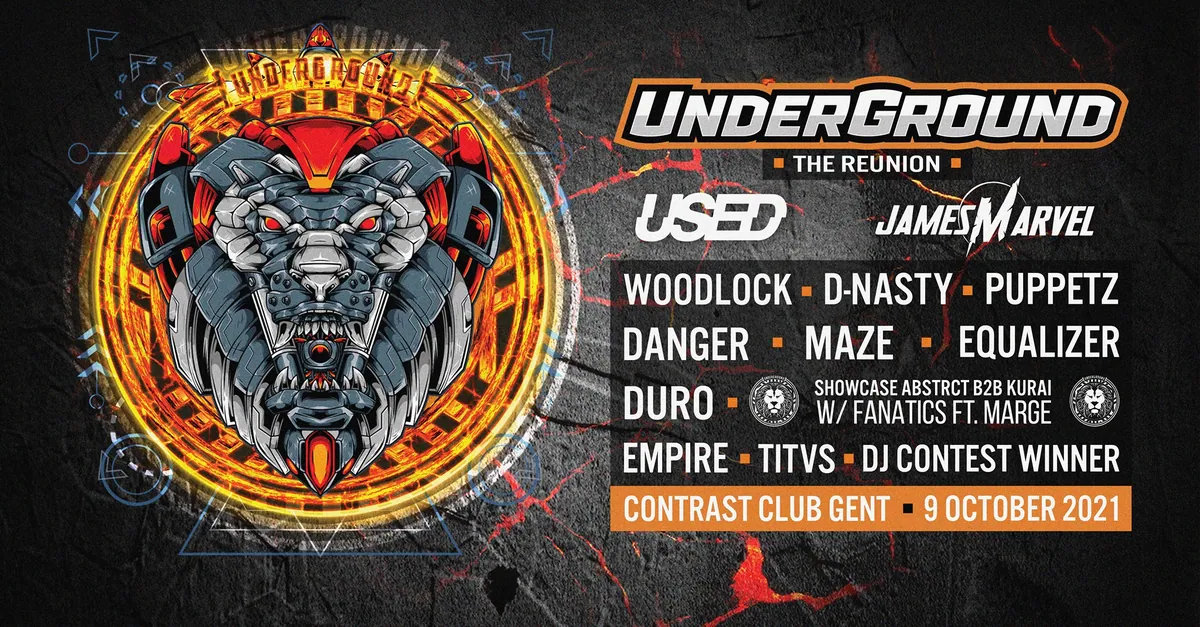 Underground Drum & Bass event flyer