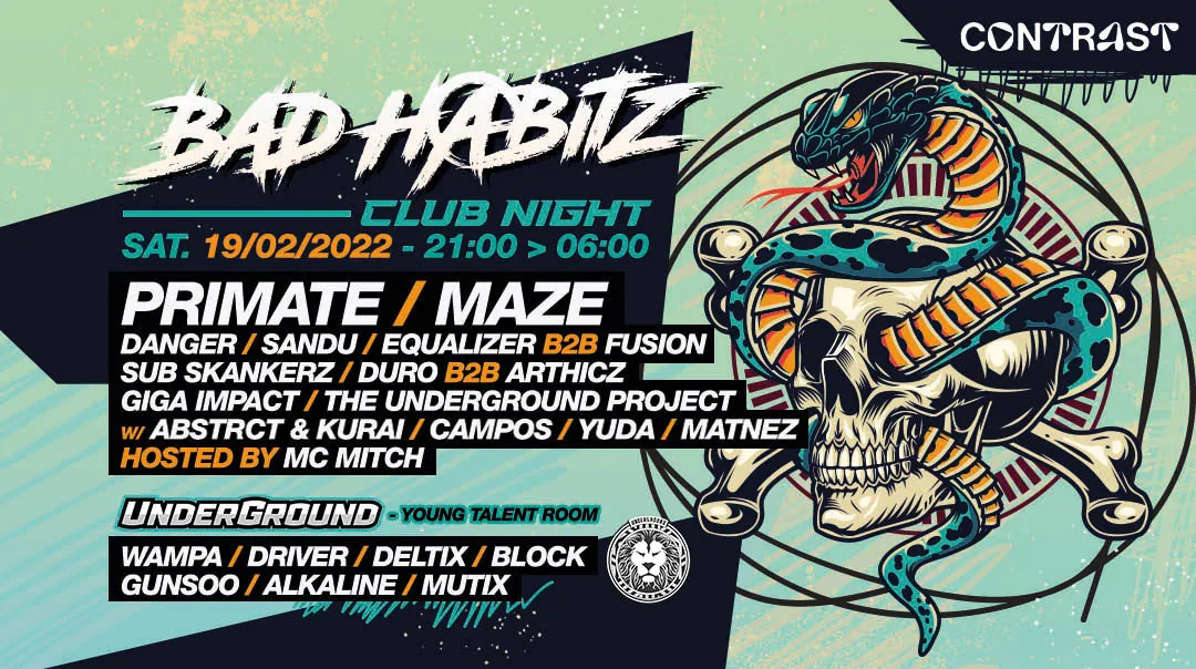 Underground Drum & Bass event flyer
