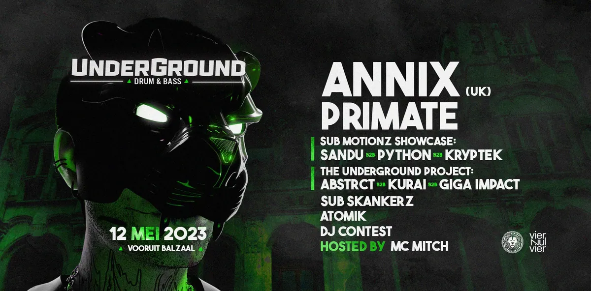 Underground Drum & Bass event flyer