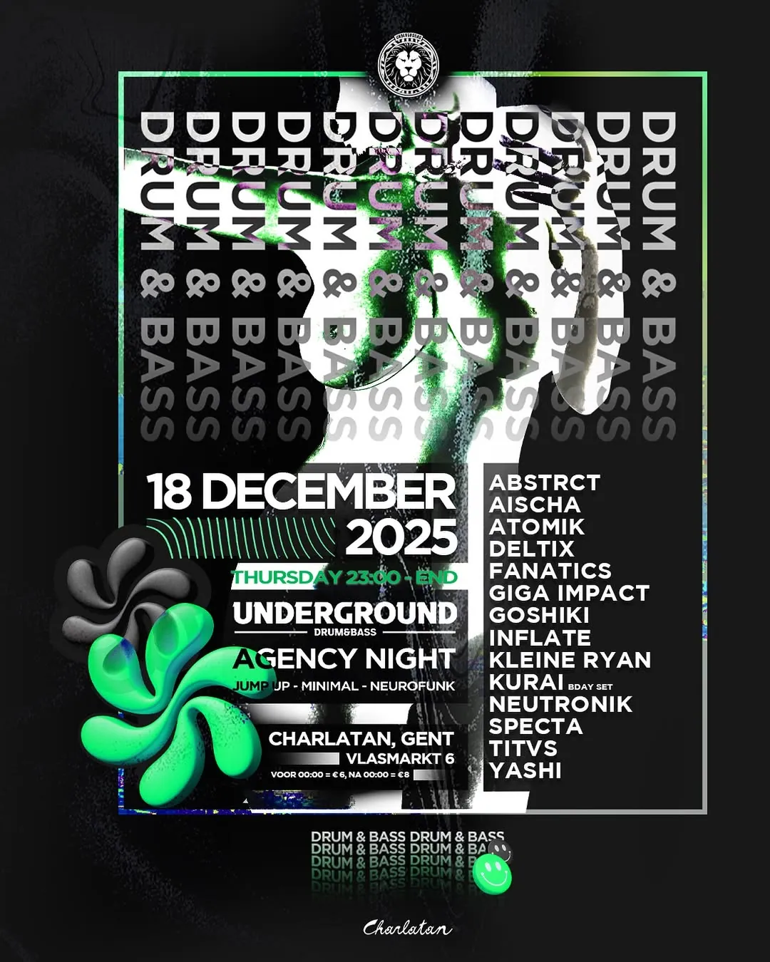Underground Drum & Bass event flyer