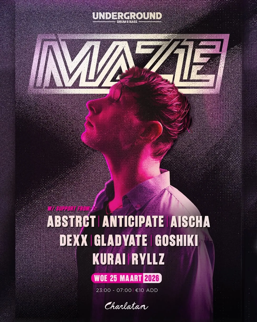 Underground Drum & Bass event flyer